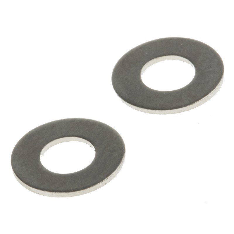 1 Bag of 250 - Nickel Plated Brass Plain Washers, M3.5, DIN 125A