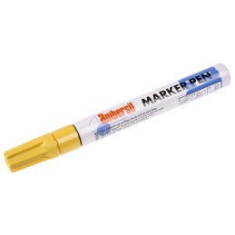 1 pcs - Ambersil Yellow 3mm Medium Tip Paint Marker Pen for use with Various Materials