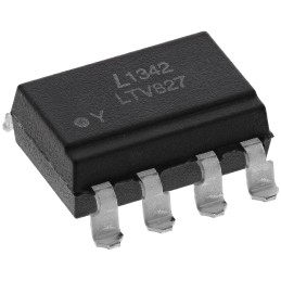 50 pcs - Lite-On, LTV-827S-TA1 DC Input Transistor Output Dual Optocoupler, Surface Mount, 8-Pin PDIP