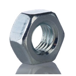 1 Bag of 250 - RS PRO, Bright Zinc Plated Steel Hex Nut, DIN 934, M5