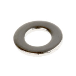 1 Bag of 250 - Nickel Plated Brass Plain Washers, 6BA, BS 3410