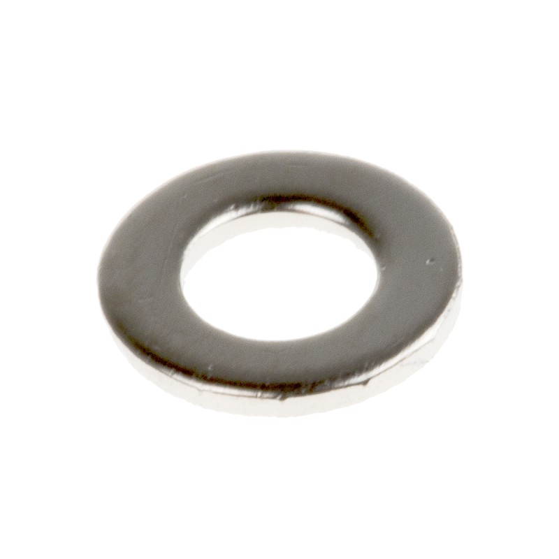 1 Bag of 250 - Nickel Plated Brass Plain Washers, 6BA, BS 3410