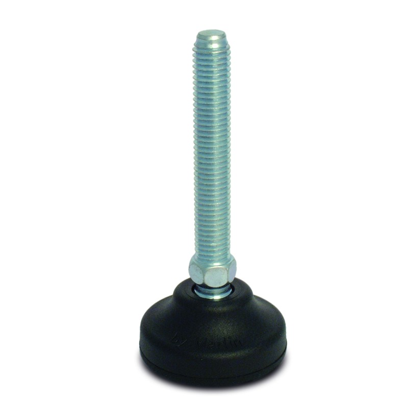 1 pcs - RS PRO M12 50mm Dia. Polyamide Adjustable Foot, 1100kg Static Load Capacity 30° Tilt Angle