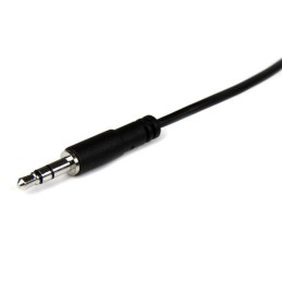 1 pcs - StarTech.com Male 3.5mm Stereo Jack to Female 3.5mm Stereo Jack Aux Cable, Black, 1m