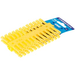 1 Bag of 288 - RawlPlug Yellow Plastic Wall Plug, 24mm Length, 5mm Fixing Hole Diameter