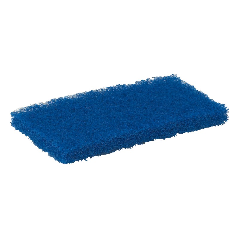 10 pcs - Vikan Blue Scourer 245mm x 115mm x 25mm, for Industrial Cleaning Use