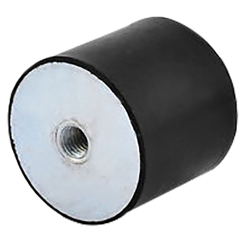1 pcs - RS PRO Cylindrical M10 Anti Vibration Mount, Female to Female Bobbin with 128.99kg Compression Load