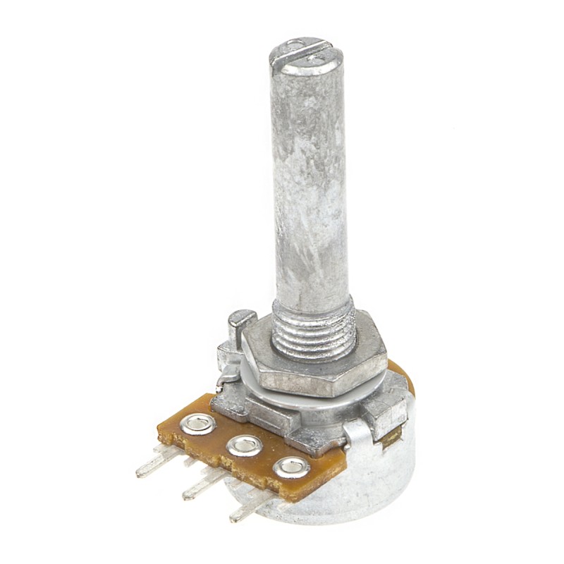 1 pcs - Alps Alpine 50kΩ Rotary Carbon Film Potentiometer, Panel Mount (Through Hole), RK1631110TV6