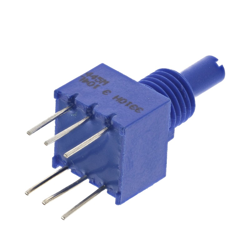 1 pcs - Bourns 3310H-003 Series Conductive Plastic Potentiometer with a 3.17 mm Dia. Shaft, 100kΩ, ±20%, 0.25W, ±1000ppm/°C