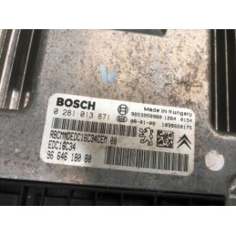 2009 CITROEN C4 GRAND PICASSO 1.6 ENGINE ECU 0281013871 / 9664618080