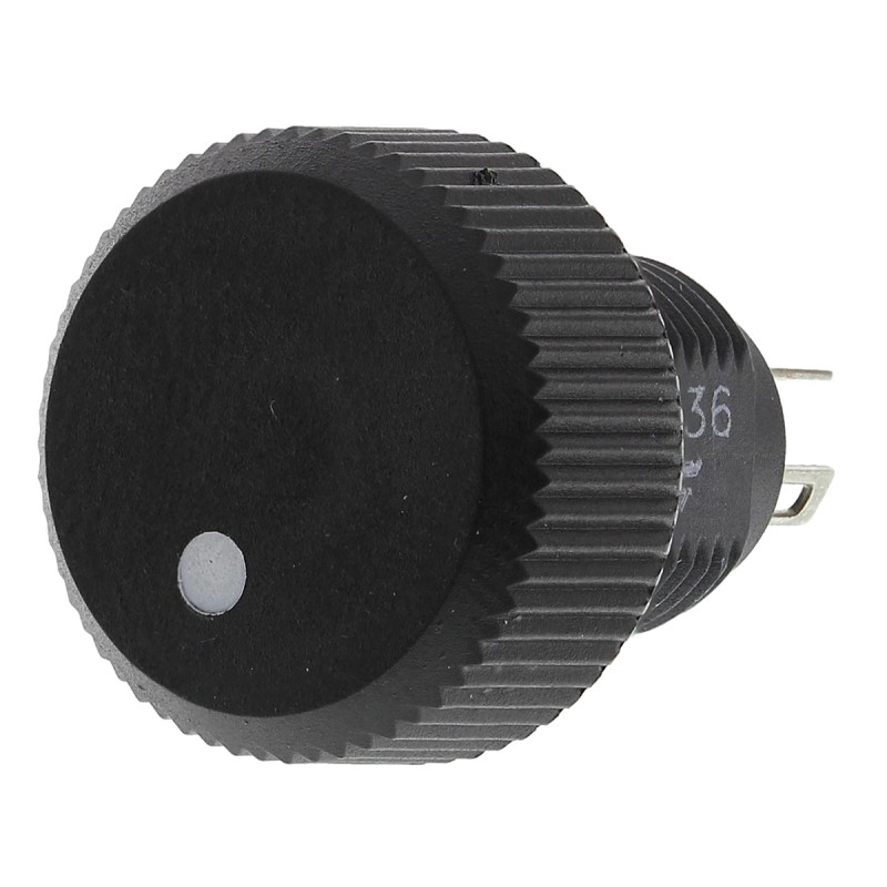 1 pcs - Vishay 220Ω Rotary Potentiometer 1-Gang Panel Mount, P16NP221MAB15