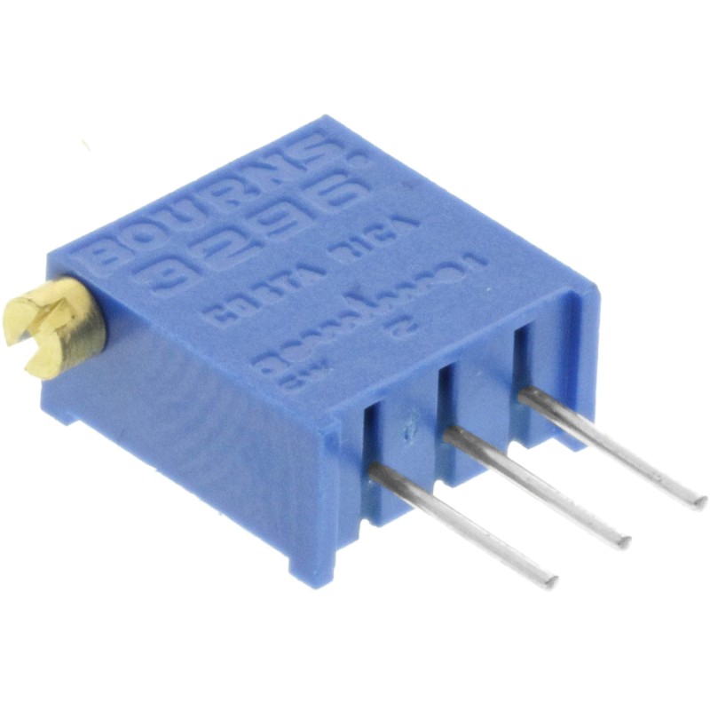 1 pcs - 20kΩ, Through Hole Trimmer Potentiometer 0.5W Side Adjust Bourns, 3296