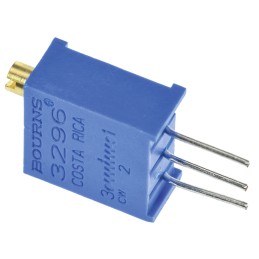 1 pcs - 5kΩ, Through Hole Trimmer Potentiometer 0.5W Top Adjust Bourns, 3296
