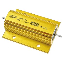 1 pcs - TE Connectivity, 1.5Ω 100W Wire Wound Chassis Mount Resistor HSC1001R5J ±5%