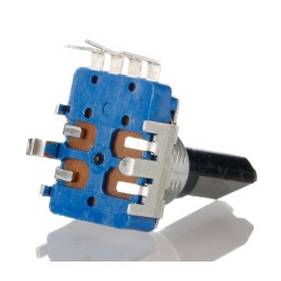 1 pcs - Alps Alpine 100kΩ Rotary Carbon Film Potentiometer, Panel Mount (Through Hole), RK11K1140A72