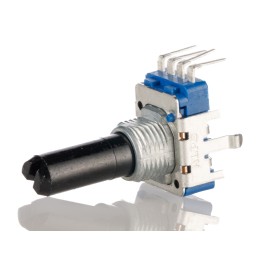 1 pcs - Alps Alpine 100kΩ Rotary Carbon Film Potentiometer, Panel Mount (Through Hole), RK11K1140A72