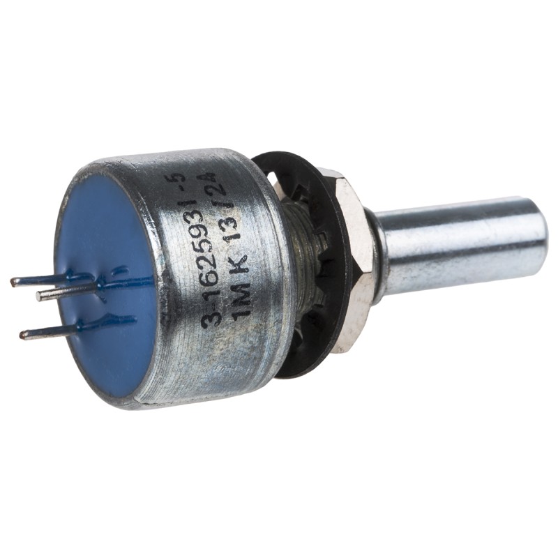 1 pcs - TE Connectivity 1MΩ Rotary Potentiometer 1-Gang Panel Mount, 404802692042