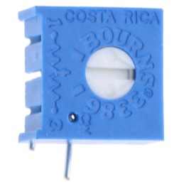 1 pcs - 500Ω, Through Hole Trimmer Potentiometer 0.5W Top Adjust Bourns, 3386