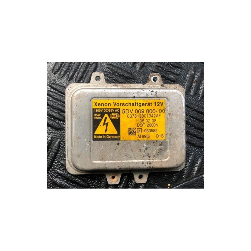 2010 JAGUAR XF X250 LH SIDE XENON HEADLIGHT BALLAST 5DV009000 / 037813001942AF