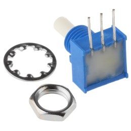 1 pcs - Bourns 3310C Series Conductive Plastic Potentiometer with a 3.17 mm Dia. Shaft, 1kΩ, ±20%, 0.25W, ±1000ppm/°C