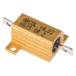 1 pcs - Arcol, 1Ω 15W Wire Wound Chassis Mount Resistor HS15 1R J ±5%