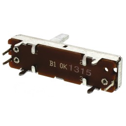 1 pcs - Bourns 10kΩ Slide Slide Potentiometer 1-Gang Through Hole, PTA2043-2015DPB103