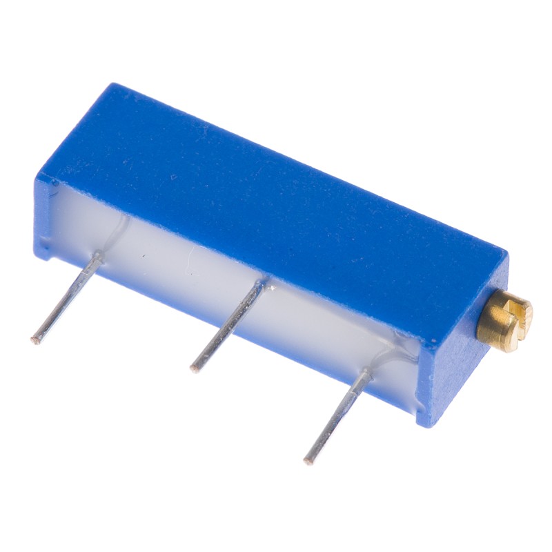 1 pcs - 5kΩ, Through Hole Trimmer Potentiometer 0.75W Side Adjust Bourns, 3006