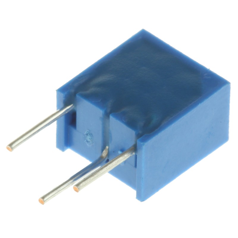 1 pcs - 2kΩ, Through Hole Trimmer Potentiometer 0.25W Top Adjust Bourns, 3266