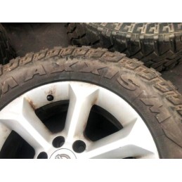 07 NISSAN PATHFINDER ALLOY WHEEL SET 17 LT265/70R17 / MAXXIS TYRES YEAR 13/21
