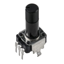 1 pcs - Alps Alpine 50kΩ Rotary Carbon Film Potentiometer, Panel Mount (Through Hole), RK09K1130BCN