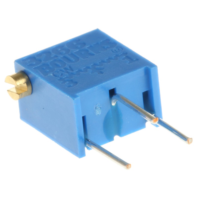 1 pcs - 5kΩ, Through Hole Trimmer Potentiometer 0.25W Side Adjust Bourns, 3266