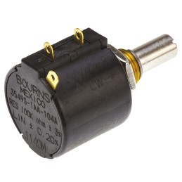 1 pcs - Bourns 100kΩ Rotary Potentiometer 10-Turns 1-Gang Panel Mount, 3549S-1AA-104A