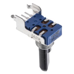 1 pcs - Alps Alpine 10kΩ Rotary Carbon Film Potentiometer, Panel Mount (Through Hole), RK11K1120A2B