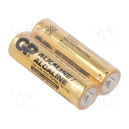 1 set x GP - GP15A - Battery: alkaline, 1.5V, AA, non-rechargeable, 2pcs.