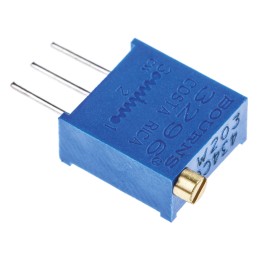 1 pcs - 20kΩ, Through Hole Trimmer Potentiometer 0.5W Top Adjust Bourns, 3296