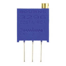1 pcs - 20kΩ, Through Hole Trimmer Potentiometer 0.5W Top Adjust Bourns, 3296
