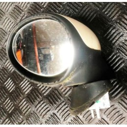 2009 MINI COOPER R56 1.6 petrol LH FRONT DOOR MIRROR WHITE CREAM