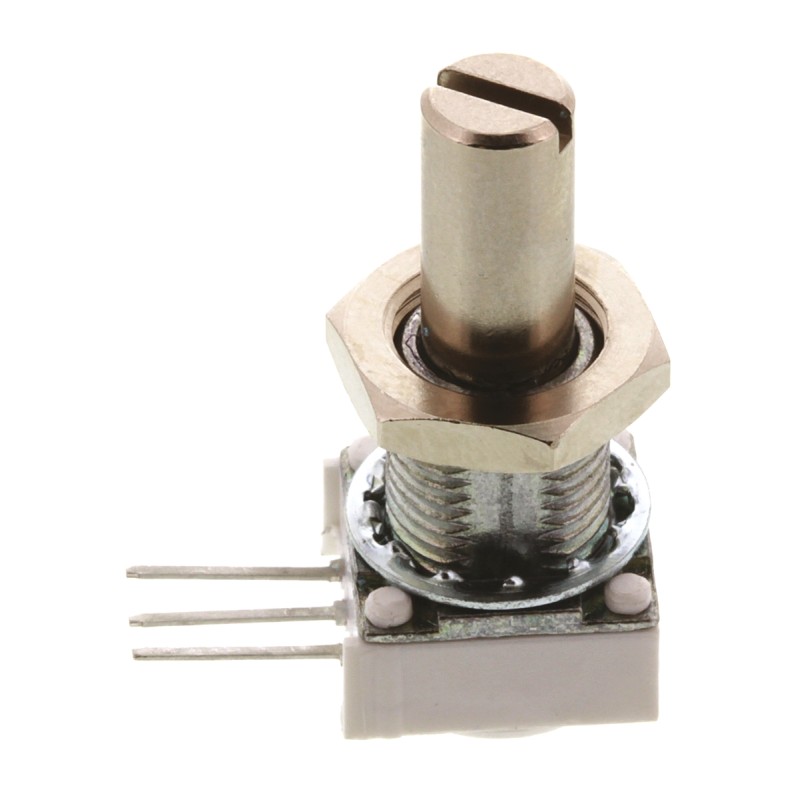 1 pcs - Vishay 10kΩ Rotary Potentiometer 1-Gang, Panel Mount (Through Hole), 14810F0GJSX10103KA