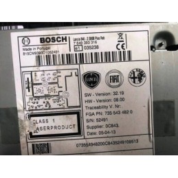 2013 CHRYSLER YPSILON 1.2 MK3 RADIO HEAD 7649393316