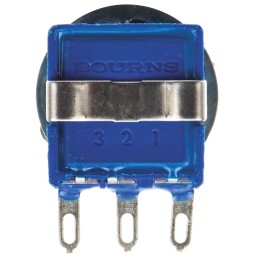 1 pcs - Bourns 10kΩ Rotary Potentiometer 1-Gang Panel Mount, 53RAA-R25-A15L