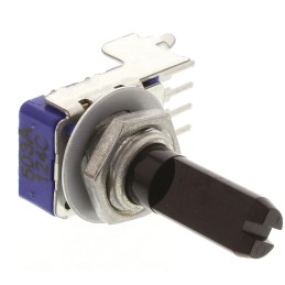 1 pcs - Alps Alpine 50kΩ Rotary Carbon Film Potentiometer, Panel Mount (Through Hole), RK11K1120ABF