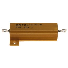 1 pcs - Arcol, 20Ω 50W Wire Wound Chassis Mount Resistor HS50 20R J ±5%