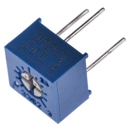 1 pcs - 500Ω, Through Hole Trimmer Potentiometer 0.5W Top Adjust Bourns, 3362