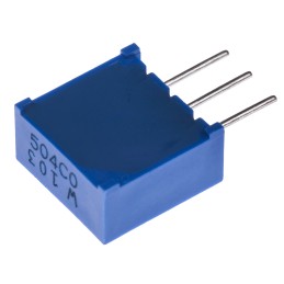 1 pcs - 10kΩ, Through Hole Trimmer Potentiometer 0.5W Side Adjust Bourns, 3386