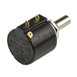 1 pcs - Bourns 10kΩ Rotary Potentiometer 10-Turns 1-Gang Panel Mount, 3549S-1AA-103A