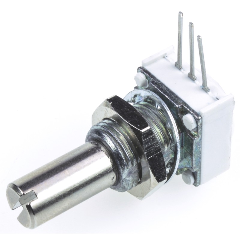 1 pcs - Vishay 50kΩ Rotary Potentiometer 1-Gang, Panel Mount (Through Hole), 14910F0GJSX10503KA