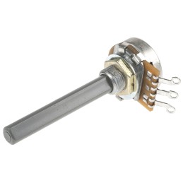 1 pcs - TE Connectivity 100kΩ Rotary Potentiometer 1-Gang Panel Mount, 1623763-2