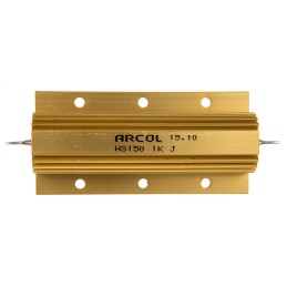 1 pcs - Arcol, 1kΩ 150W Wire Wound Chassis Mount Resistor HS150 1K J ±5%