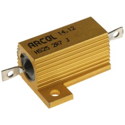 1 pcs - Arcol, 2.7Ω 25W Wire Wound Chassis Mount Resistor HS25 2R7 J ±5%