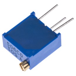 1 pcs - 500Ω, Through Hole Trimmer Potentiometer 0.5W Top Adjust Bourns, 3296